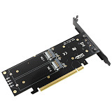 JEYI iHyper m.2 X16 FOR 4X NVME PCIE3.0 GEN3 X16 4 * NVME RAID PCI-E VROC CARD RAID CARD hyper M.2X16 M2X16 4X X4 NVME * 4 RAID