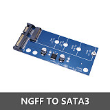 XT-XINTE Blue Edition Adapter Card M2 NGFF SSD SATA3 Ssd A SATA Adapter for Expansion Cards SATA To NGFF Converter