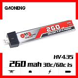 Gaoneng GNB 260mAh HV 1S LiPo Battery 30C 3.8V LiHV for Tiny Whoop JST-PH 2.0 Powerwhoop mCPX Connector