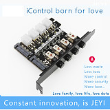 JEYI iControl-8 4 Ports Management Control System Hard Disk Power Supply Switch HUB HDD SSD Power Protection Controller Board