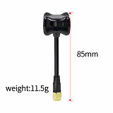 QWinOut 5.8GHz Circular Polarized Triumph FPV Antenna SMA RP-SMA 85mm 55mm for FPV Racing Quadcopter Video Glasses Goggles