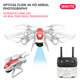 Feichao ​KY909 4K HD Camera Drone FPV WIFI Optical Flow RC Positioning Quadcopter Drone Folding Altitude Waiting Long Battery Life Children's Toys