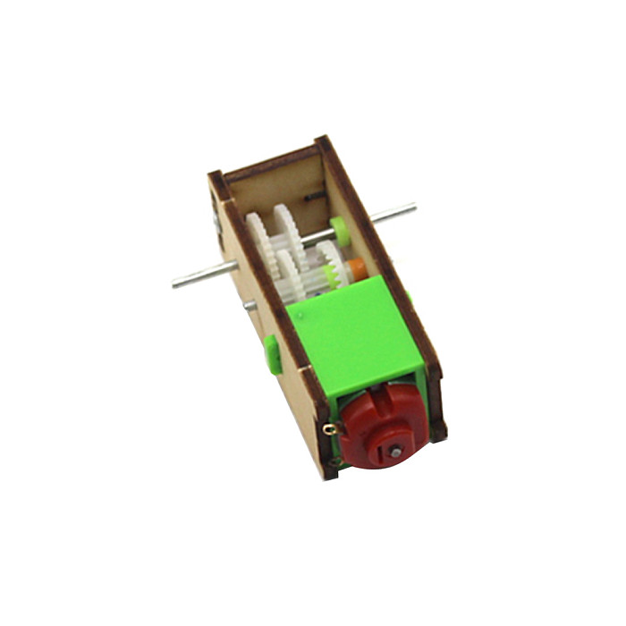 Feichao 4pcs Wooden Speed Reduction Motor 130/300 3VGeared Motor Double Output Shaft for DIY Model Toys Cars Boats Engine Gearmotor Part