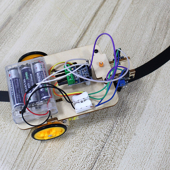 Feichao Intelligent Car Tracking Motor Smart Robot Car Truck Chassis 2WD Kit Steam Education Learning Electronic Circuit for Arduino DIY Toys