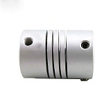 2 Pcs feichao CNC Aluminum Stepper Motor Jaw Shaft Coupler 5mm to 8mm Flexible Joint D19 * L25mm Connector dropship 3/4/5/6 / 6.35 / 7/8 / 10mm