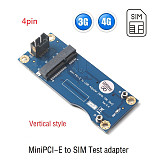 XT-XINTE ​Mini PCI-E Wireless WWAN 4Pin USB MiniPCI Test Card Express Adapter with SIM Card Slot for 3G / 4G Module for HUAWEI SAMSUNG ZTE