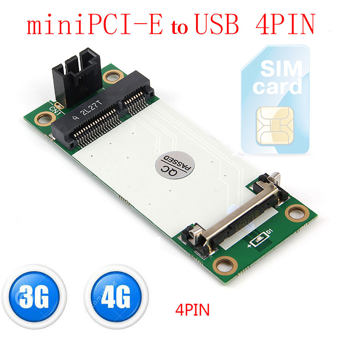 XT-XINTE Mini PCI-E Wireless WWAN 4Pin USB MiniPCI Test Card Express ...