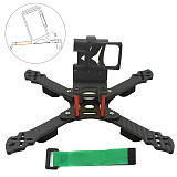 QWinOut Owl215 215mm Carbon Fiber FPV Racing Drone Frame Kit with 3D Print TPU Camera Mount for GOPRO 5/6/7 Action Camera
