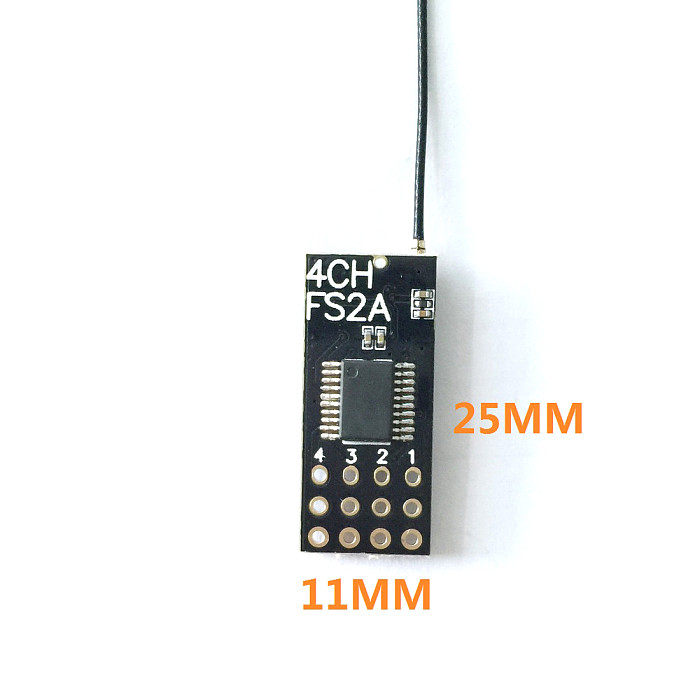 JMT FS2A-4CH AFHDS 2A Mini Compatible Receiver PWM Output for Flysky i6 i6X i6S Controller