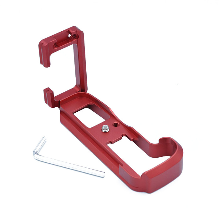 BGNing Aluminum Vertical Quick Release L Plate for Canon EOSM50 Tripod Head Mount Bracket Holder Hand Grip Base Handle for M50