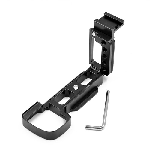 BGNing Aluminum Vertical Shoot Hand Grip with Hot Shoe For Ilce-6400L 6400M A6400 Quick Release L Plate Camera Bracket Holder
