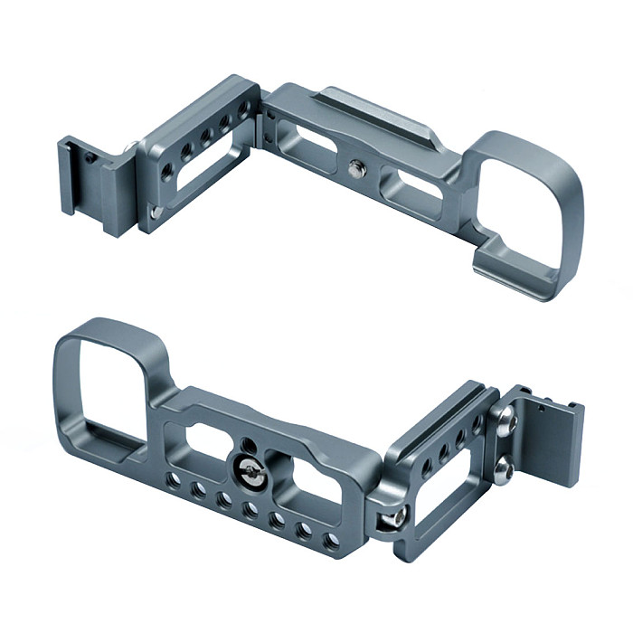BGNing Aluminum Vertical Shoot Hand Grip with Hot Shoe For Ilce-6400L 6400M A6400 Quick Release L Plate Camera Bracket Holder