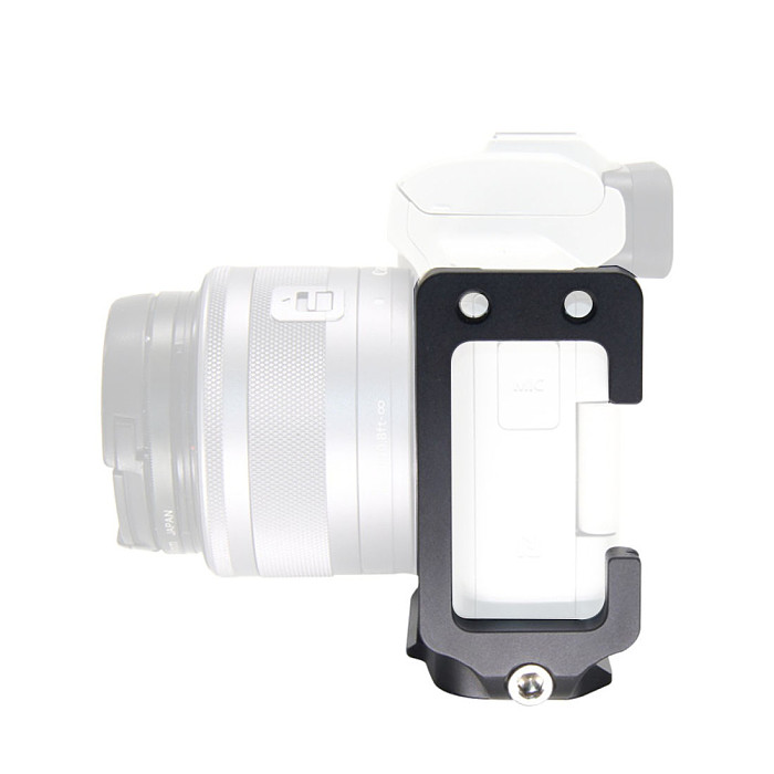 BGNing Aluminum Vertical Quick Release L Plate for Canon EOSM50 Tripod Head Mount Bracket Holder Hand Grip Base Handle for M50