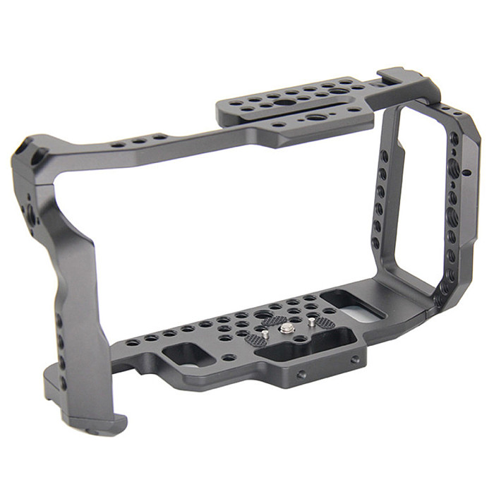 BGNING Aluminum Camera BMPCC Cage for Blackmagic 4K 6K Design Pocket Cinema Full Frame Camera with Shoe Guide Cool Mounting Photography