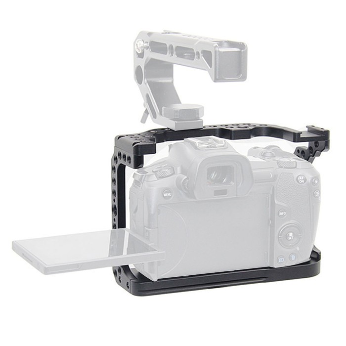 BGNING ​Aluminum Cage Camera for Canon EOR S Protective Case Movie Film Video Rig Stabilizer Cover Frame for EORS Quick Release L Plate