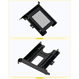 XT-XINTE PCI Slot 2.5 inch HDD SSD Mounting Bracket 2.5  HDD to PCI Chassis Rear Panel Hard Drive Adapter ABS Plastic Wholesale Dropship