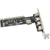 XT-XINTE USB 2.0 4 Ports 480Mbps High Speed PCI HUB Controller PCI to USB2.0 Card Adapter for Desktop PC Computer dropship Wholesale