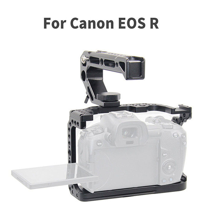 BGNING ​Aluminum Cage Camera for Canon EOR S Protective Case Movie Film Video Rig Stabilizer Cover Frame for EORS Quick Release L Plate