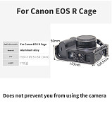 BGNING ​Aluminum Cage Camera for Canon EOR S Protective Case Movie Film Video Rig Stabilizer Cover Frame for EORS Quick Release L Plate