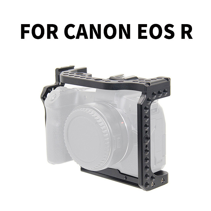 BGNING ​Aluminum Cage Camera for Canon EOR S Protective Case Movie Film Video Rig Stabilizer Cover Frame for EORS Quick Release L Plate