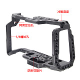 BGNING Aluminum Camera BMPCC Cage for Blackmagic 4K 6K Design Pocket Cinema Full Frame Camera with Shoe Guide Cool Mounting Photography