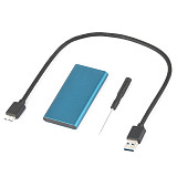 XT-XINTE Mini SATA SSD Drive Disk mSATA to USB 3.0 5Gbps External Portable Mobile Box Enclosure Case Aluminum Alloy Support 4TB for Laptop PC