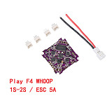 JMT Play F4 Whoop Flight Controller Built-in 5A 1-2S 4in1 ESC with SE0802 0802 Motors for RC Drone Indoor FPV Racing Quadcopter