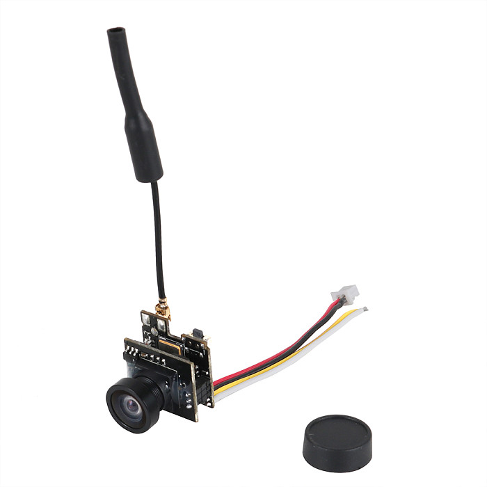 JMT 5.8G 800TVL FPV AIO Micro Camera 25MW 40CH Transmitter LST-S2+ FPV Camera with Canopy for Tiny Bwhoop Bwoop65 Bwhoop75 Snapper 6 7 Aircraft Angle adjustable