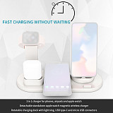 FCLUO 3 in 1 Charging Dock Support For Apple Watch iPhone 11 Pro XS XR 7 8 Plus Airpods Dock Wireless Charger Stand Station Mount Base