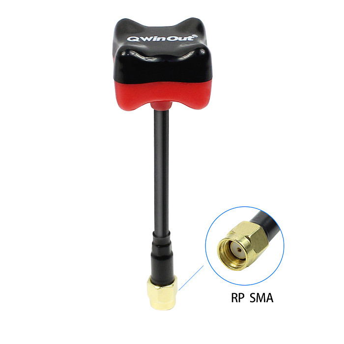 QWinOut 5.8GHz Circular Polarized Triumph FPV Antenna SMA RP-SMA 85mm for FPV Racing Quadcopter Video Glasses Goggles