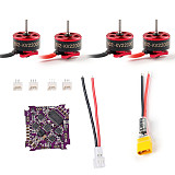 JMT Play F4 Whoop Flight Controller Built-in 5A 1-2S 4in1 ESC with SE0802 0802 Motors for RC Drone Indoor FPV Racing Quadcopter