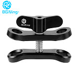 BGNING CNC Butterfly Clip Underwater Diving Clamp Light Ball Head Connector Tripod Mount Adapter for Go Pro 7 Sports SLR Cameras Underwater