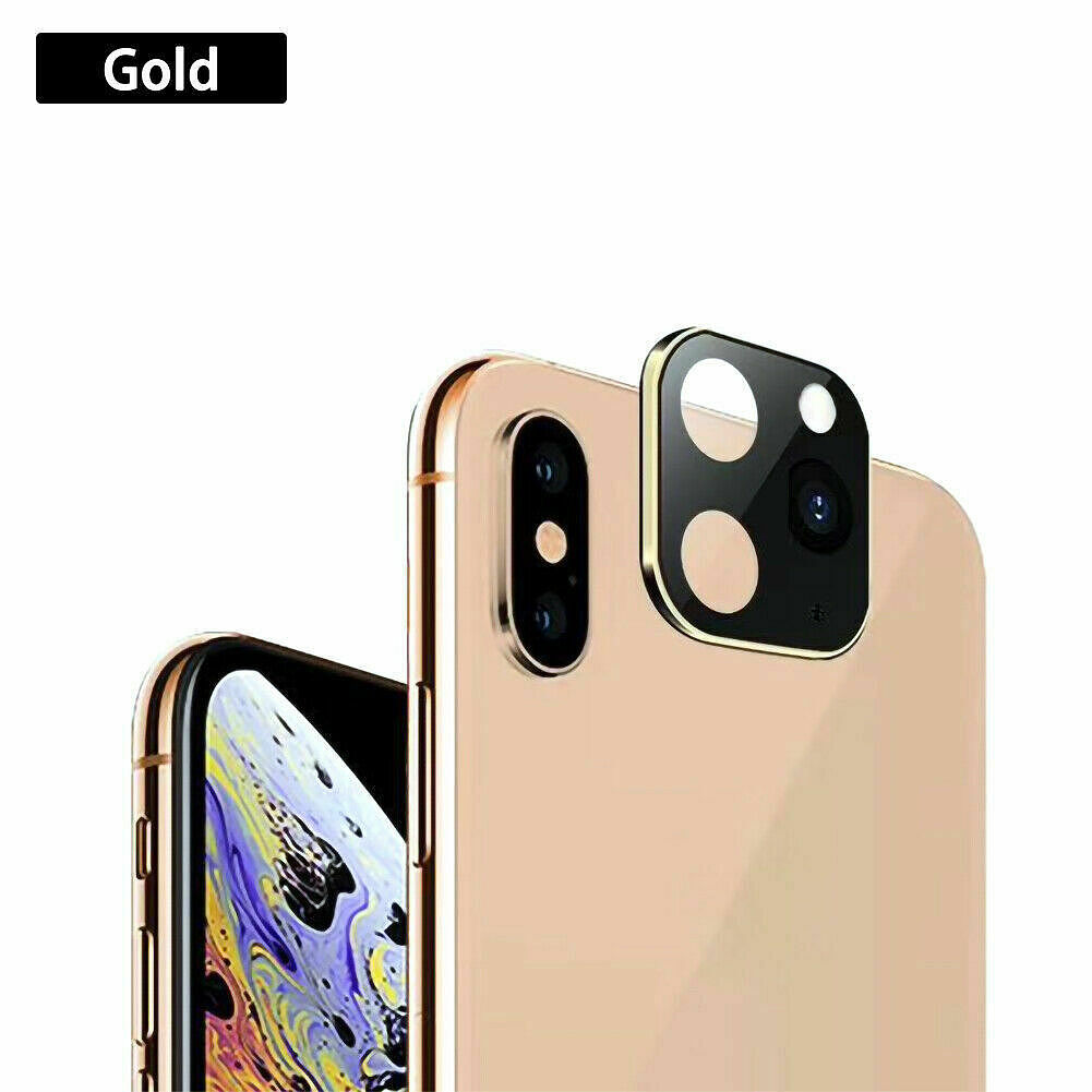 FCLUO Metal Lens Sticker for iPhone XR X XS MAX Camera Cover Change to