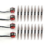 Happymodel ​4 PCS EX1105 1105 5200KV 3-4 S Brushless Motor With Micro Mini 1.5 mm Shaft with 3018 Propeller for RC FPV Racing Drone