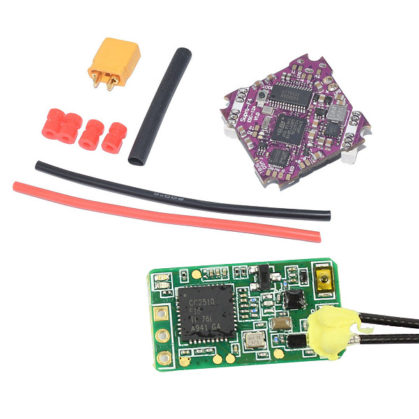 JMT Supra F4 Flight Controller with OSD BEC and 12A BL_S 2-4 S 4In1 ESC with XM + + / f4 PRO V3.0 Flight Controller FRSKY / NR502T-F2 Receiver for BASKET Mini FPV Drone