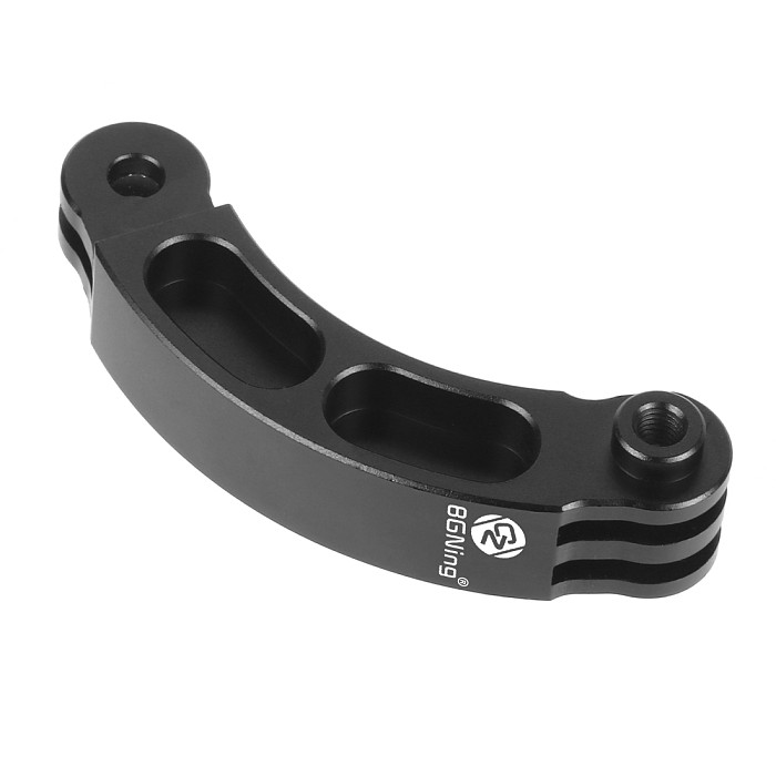 BGNING Aluminum Short Bend Rod Extension Rod Extension Arm Helmet Stand Extension Bend For GOPRO13/SJCAM/Millet/Darjiang and Other Sports Cameras