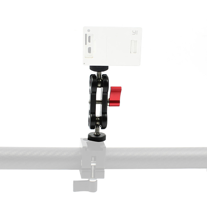 For DJI OSMO 360 GoPro13 Portable Double Ball Head for SLR Camera Magic Arm Gimbal Monitor Bracket 360 Degrees Rotate Dual Ball Head Strange Hand Clamp Super Holder Stand