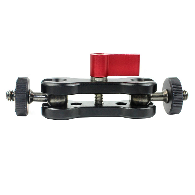 For DJI OSMO 360 GoPro13 Portable Double Ball Head for SLR Camera Magic Arm Gimbal Monitor Bracket 360 Degrees Rotate Dual Ball Head Strange Hand Clamp Super Holder Stand