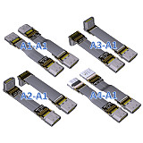 ADT-Link Flat Slim Angled Standard HDMI 2.0 Male/Female to HDMI 2.0 Male/Female 20 pin FFC FPC Flat Ribbon Elbow Cable 2K/144hz 4K/60Hz for HDTV AV Aerial Photography 