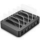 FCLUO QC3.0 2.4A USB Charging Station 4 Port Multi USB Charger Dock Desktop Stand Fast Charger for iPhone iPad Samsung Xiaomi Tablets Dropship Wholesale