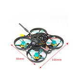 GEELANG ANGER 75X Whoop 3-4S FPV Racing Drone Quadcopter RTF 1202 6900kv 4S with T8S Remote Controller