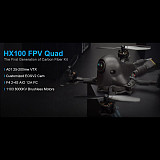 BETAFPV HX100 100mm 2-3S FPV Racing Quadcopter Carbon Fiber with F4 2-4S AIO 12A FC Runcam Nano V2 Camera OSD Smart Audio Motor RC Drone