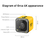Caddx Orca 4K HD Recording Mini FPV Camera FOV 160 Degree WiFi Anti-Shake DVR Action Sport Camera for RC Racing Drone Cinewhoop
