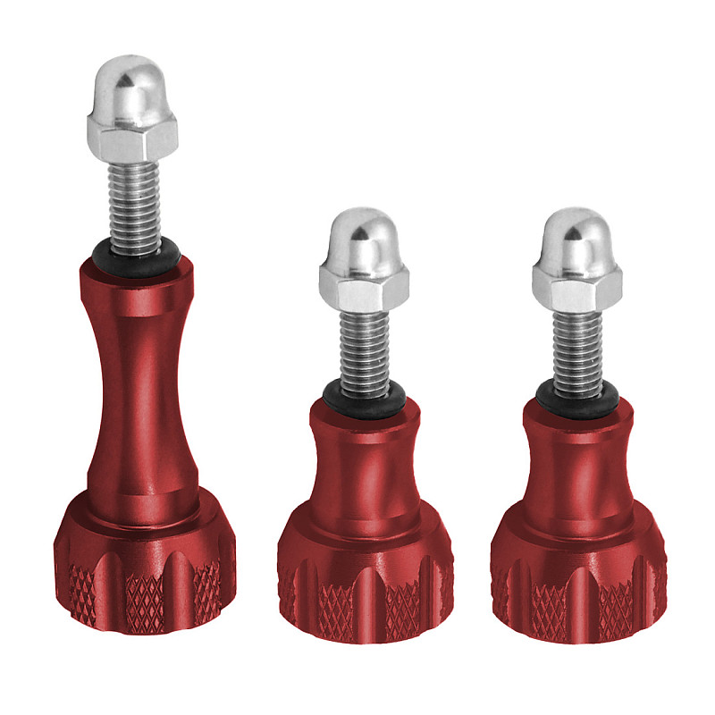 BGNing 1pack of 3pcs 1 Long + 2 Short Colorful CNC Aluminum Bolt Nut Screw for GoPro Hero 7 6 5 3+ 4 SJ4000 EKEN YI 2 4K Mount