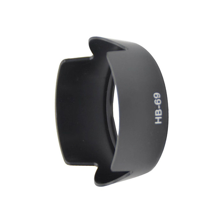 BGNing HB-69 Lens Hood for Nikon AF-S DX 18-55MM F / Lens Protector EW-54 for Canon EOS M SLR E11-55MM Black Flower Shape Cover