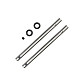 Tarot-RC 550/600 Tail Rotor Shaft MK6059 High Hardness Metal for Tarot 550 600 RC Helicopter Model RC Electric Toy Accessories