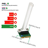 XT-XINTE ​M2 SSD Adapter M Key M.2 PCI-E NVME SSD to Mini PCI-E Card or B+M Key M.2 NGFF SATA-Bus SSD to mSATA Card Converter Adapter