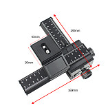 BGNING 4 Way Macro Focusing Rail Slider Close-up Shooting Tripod Head 1/4  Screw for Canon/Pentax/Nikon/Olympus/Samsung DSLR Camera