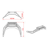 Tarot-RC 550/600 Landing Gear Skid 1Pcs Tripod MK6052 for Tarot 550 600 RC Helicopter Spare Parts