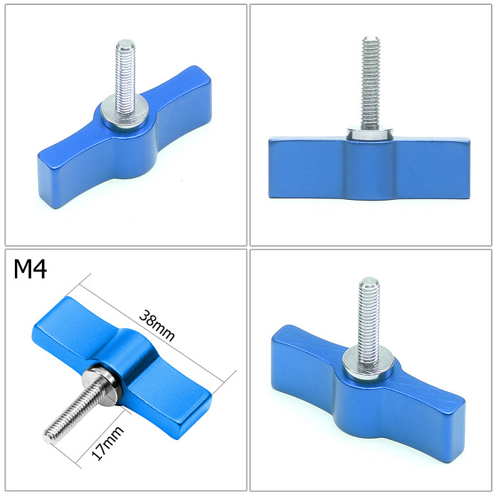 BGNING Hand Tighten Screw Aluminum Alloy Handle Adjustable Screws M4 M5 DSLR Camera Photography Accessories